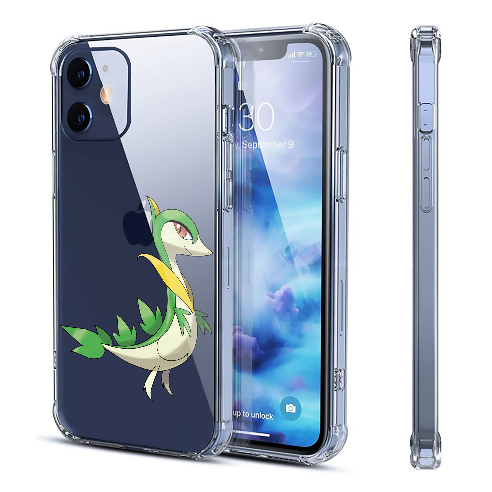 （画像用） ポケットモンスター Pokémon 【iPhone 12シリーズ対応】透明スマホケース（クリアソフトケース）